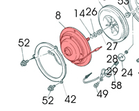 8) Motor assembly